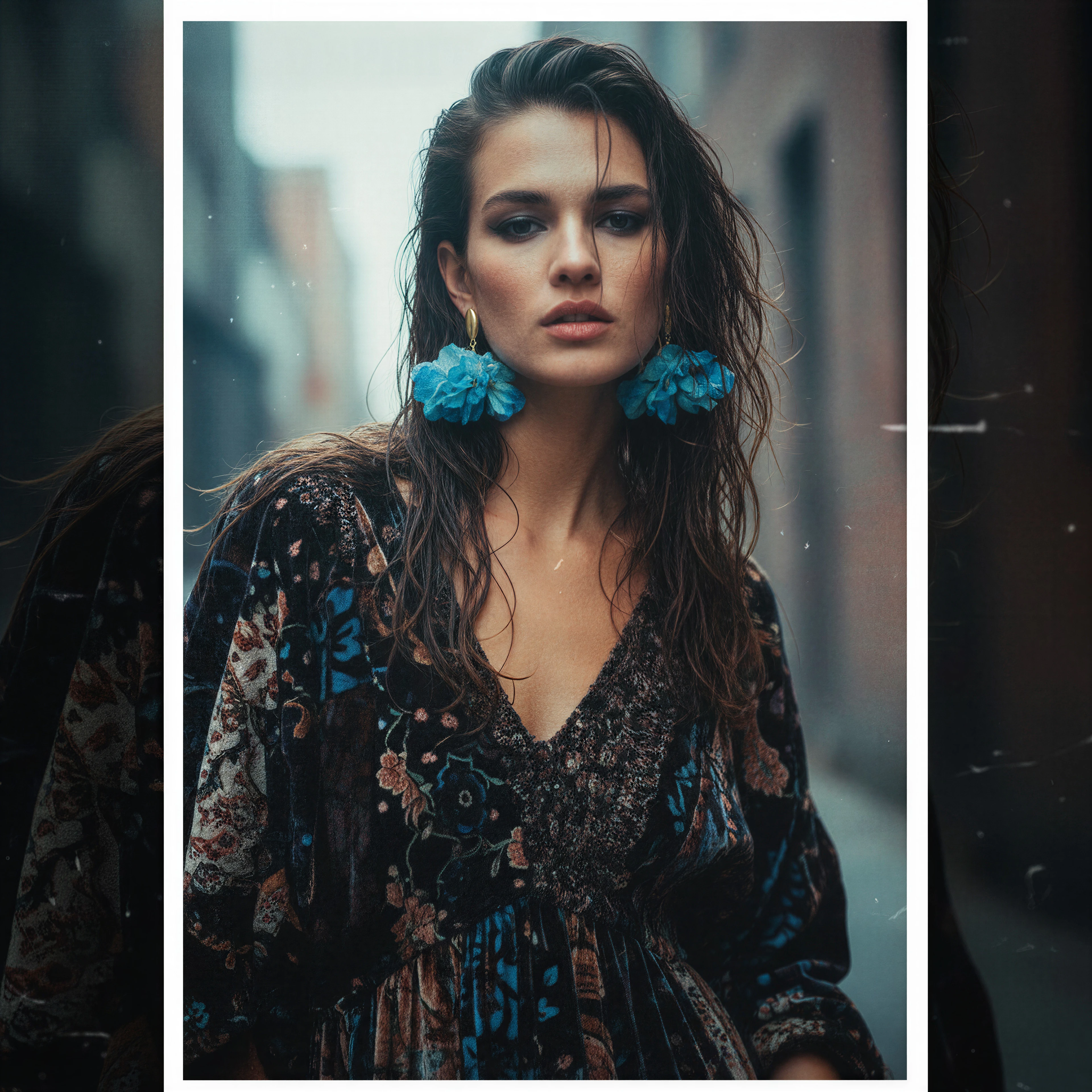 AquaFlora Earring | Çelik Küpe