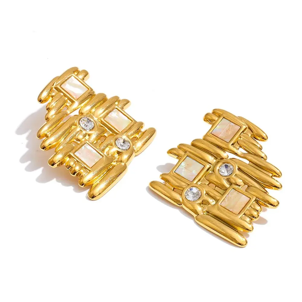 Quarvina Earring | Çelik Küpe