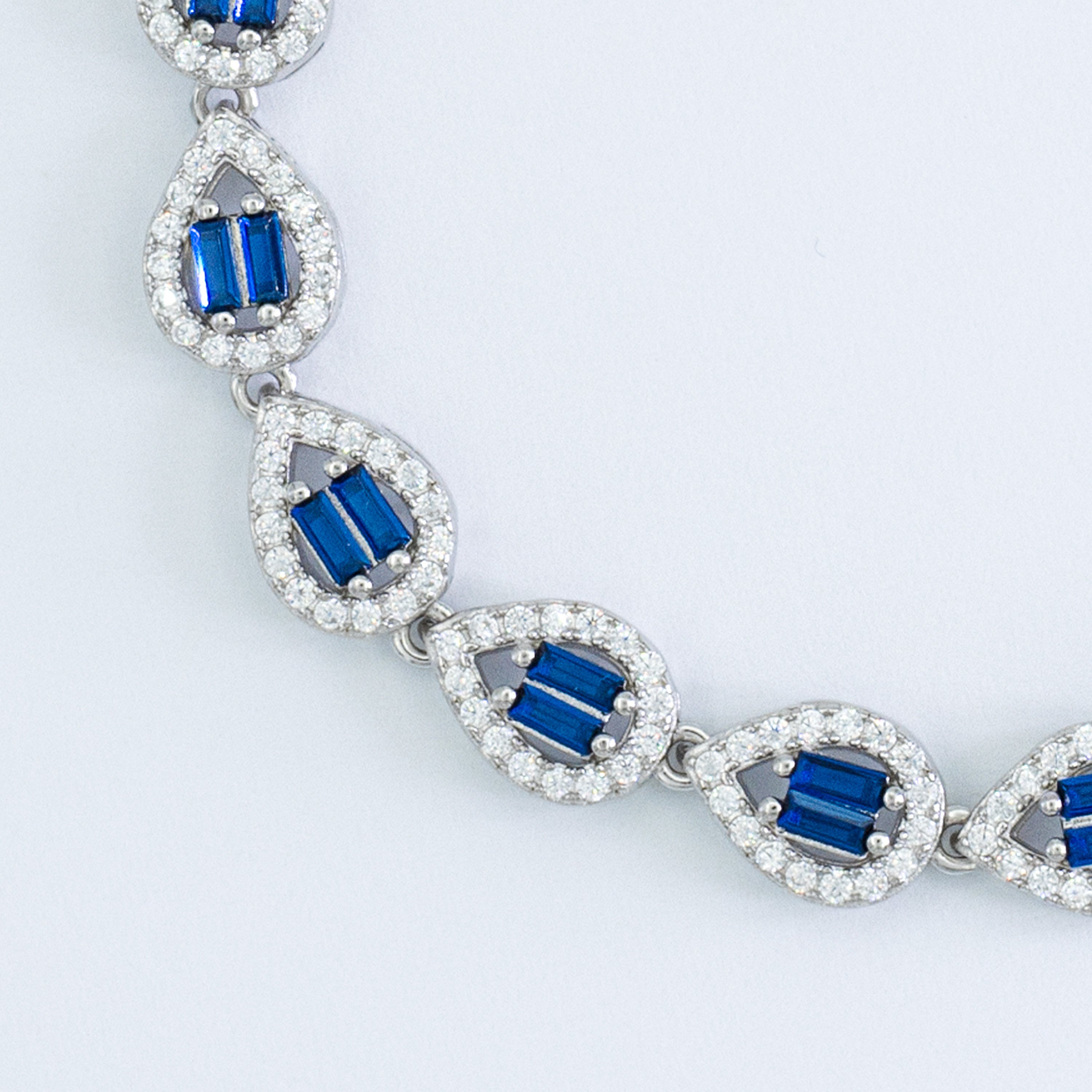 Sapphire Drop Bracelet | Silver Kadın Bileklik