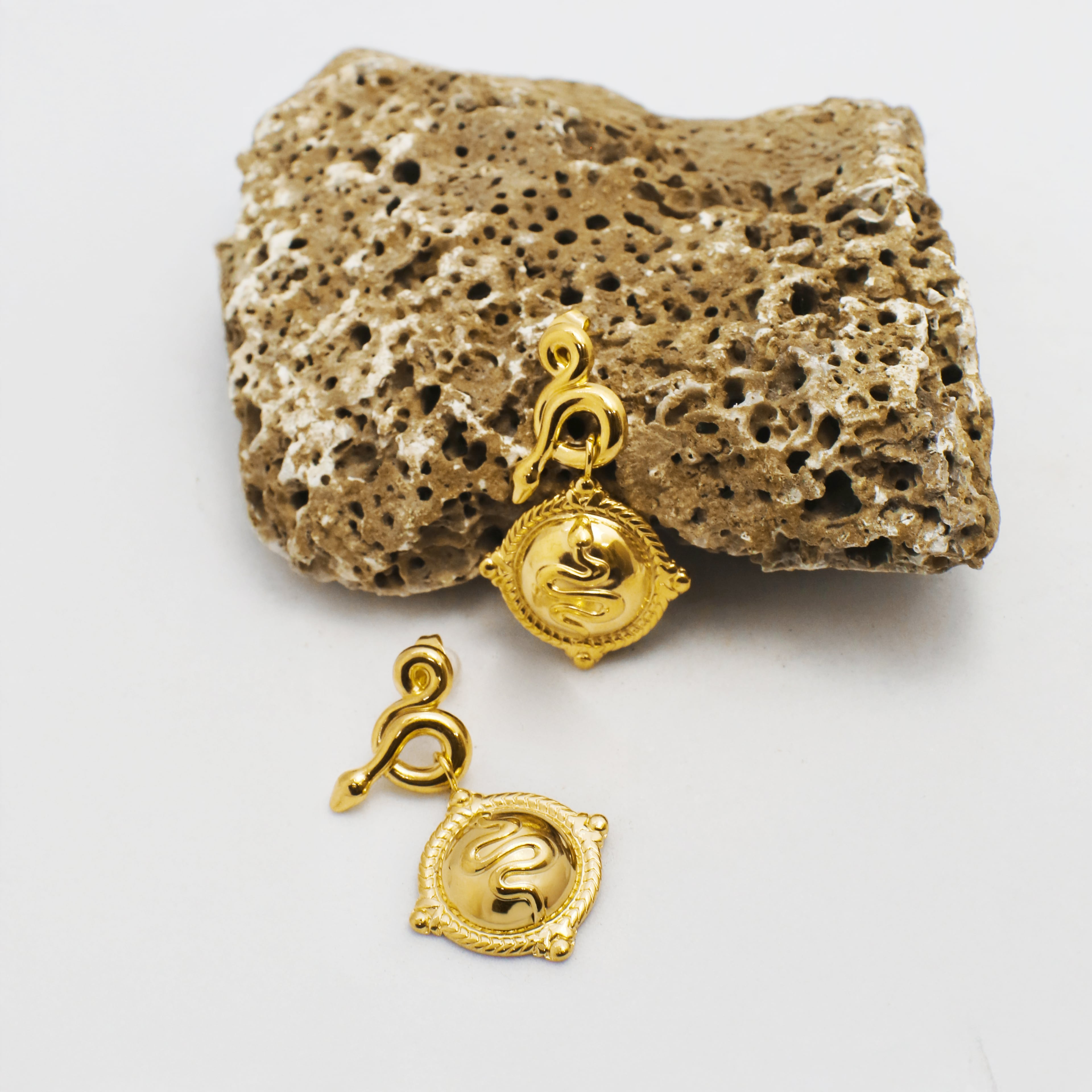 Serpenta Earring | Çelik Küpe