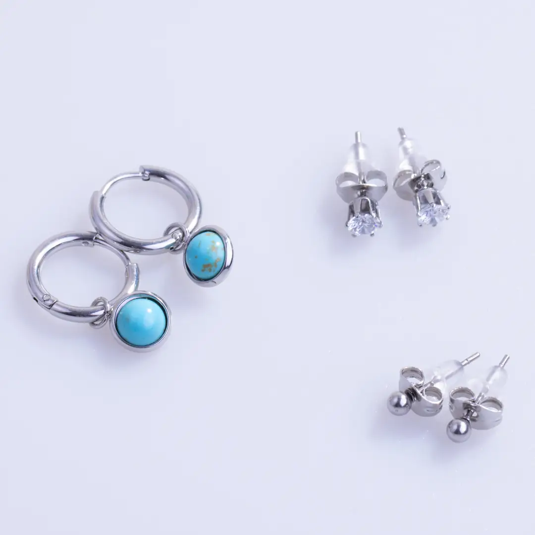 Zerulia Earring | Çelik Küpe