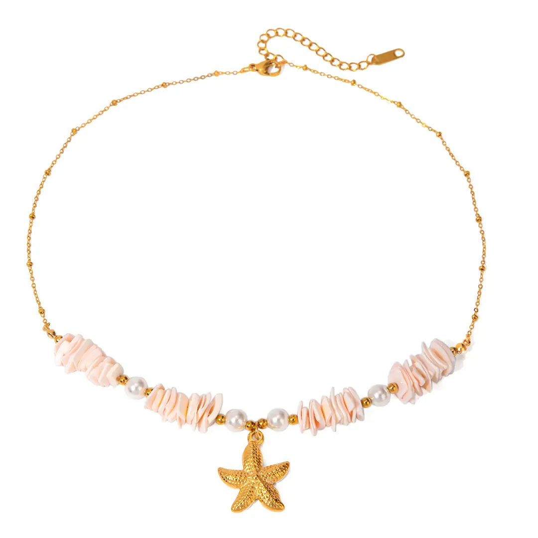 Riviera Pink Necklace | Kabuklu Kolye