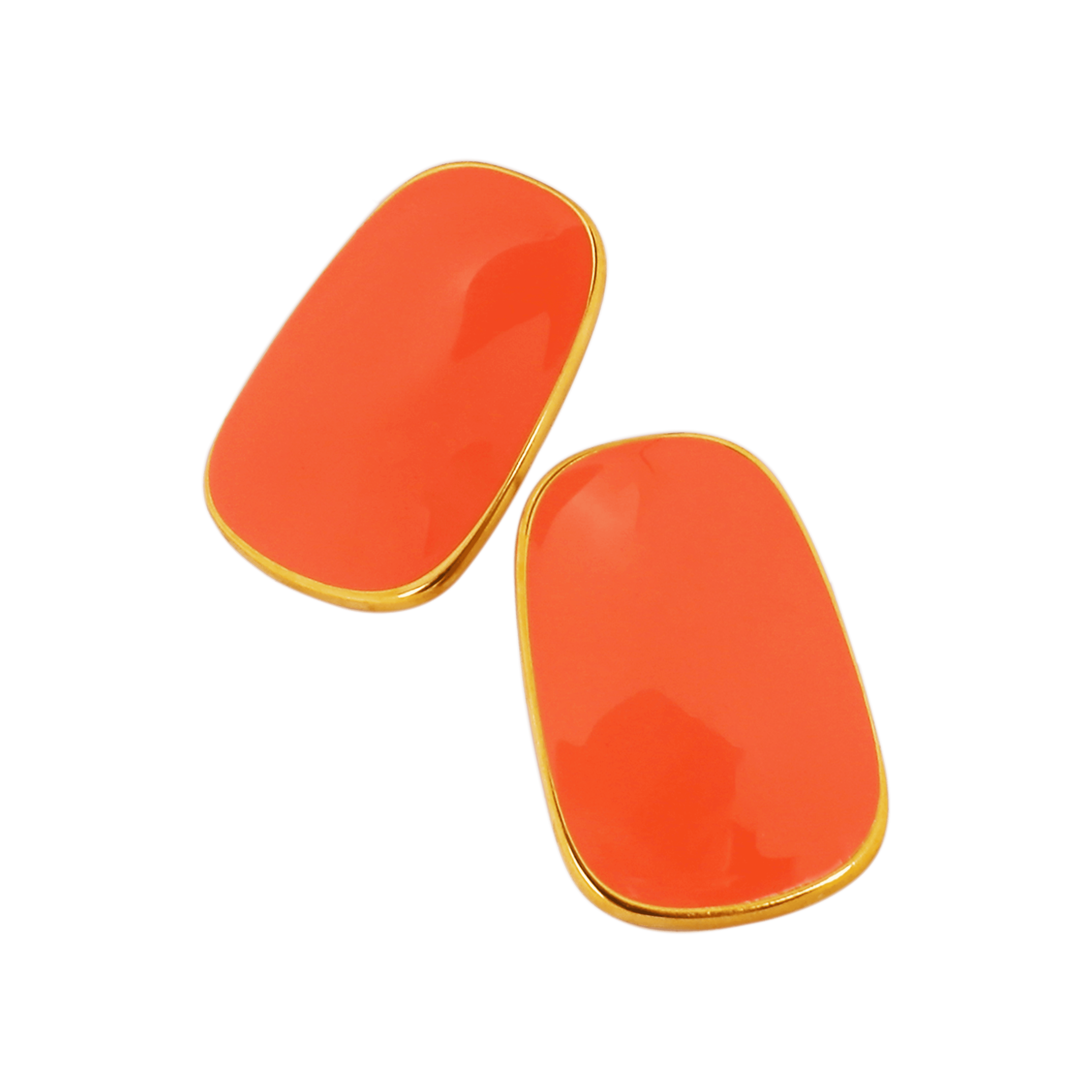 Orange Aura Earring | Çelik Küpe