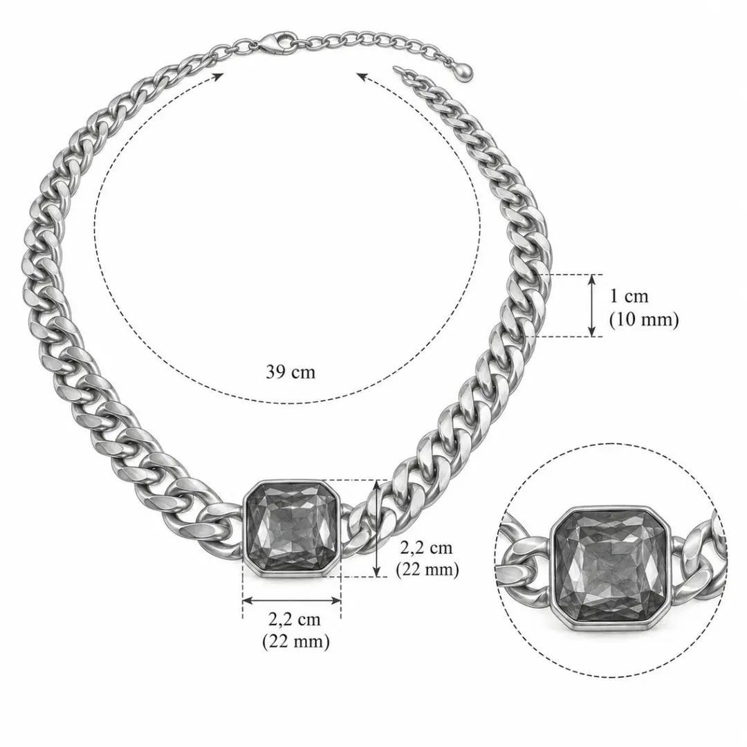 Hazeldora Necklace | Çelik Kolye 3