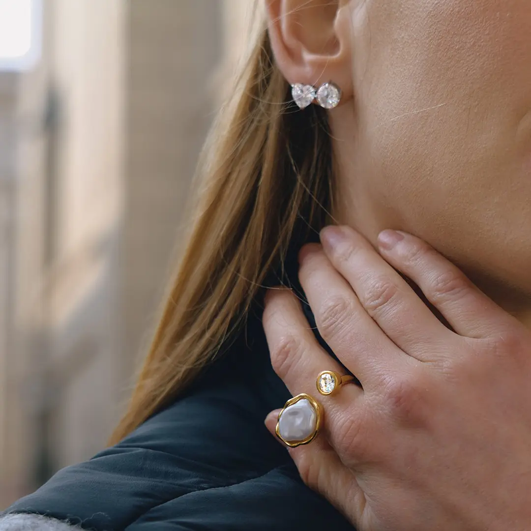 Brillane Earring | Çelik Küpe 2