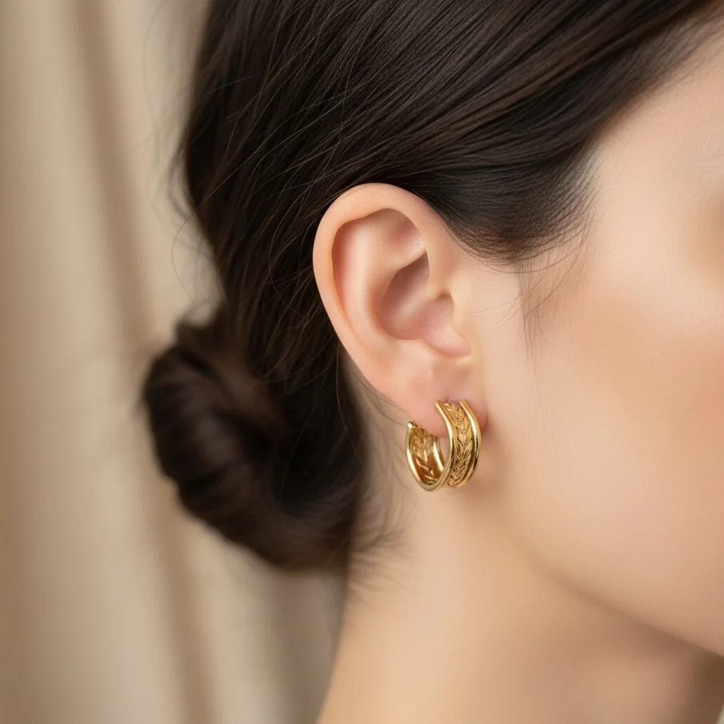 Vigos Earring | Çelik Küpe