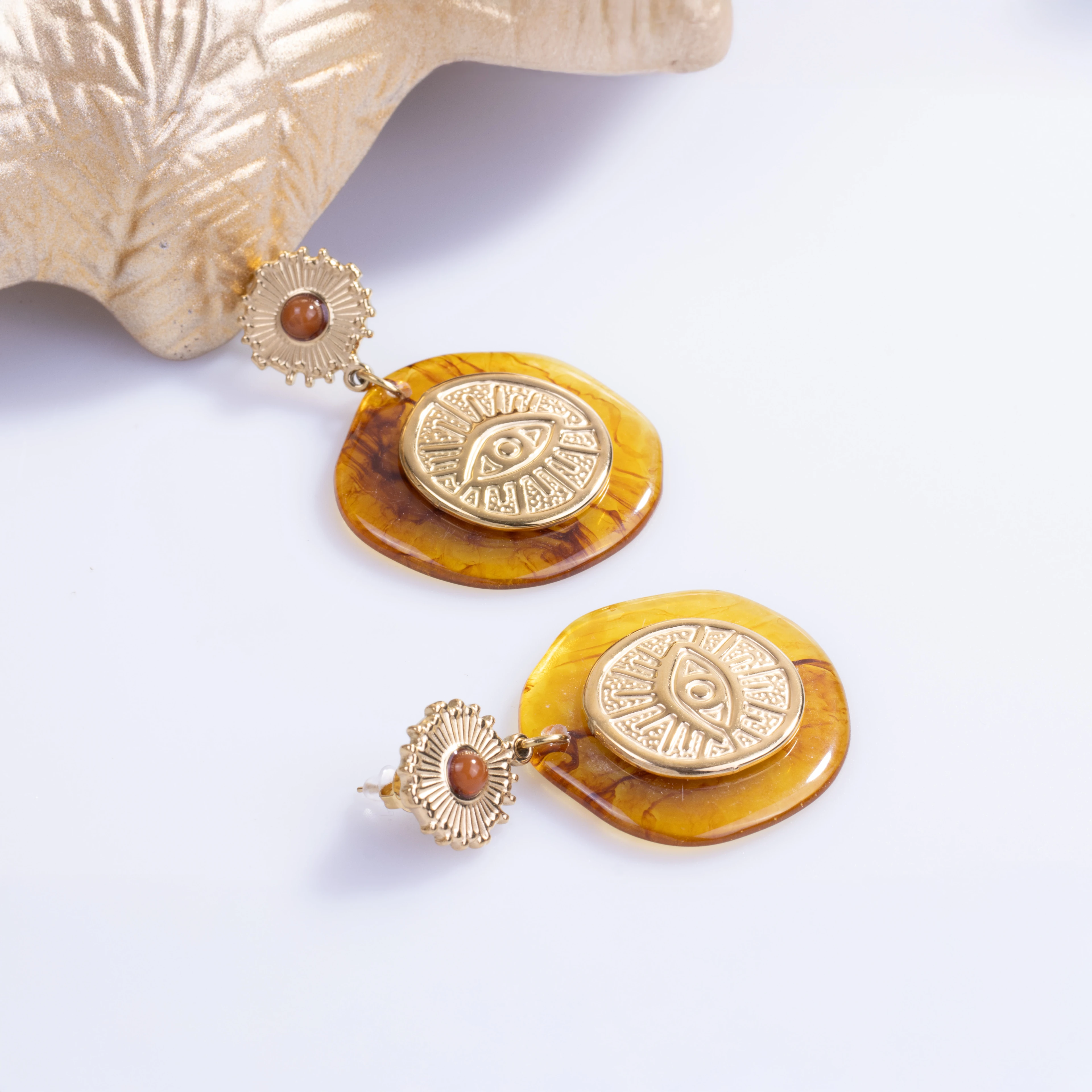 Mystic Eye Earring | Çelik Küpe