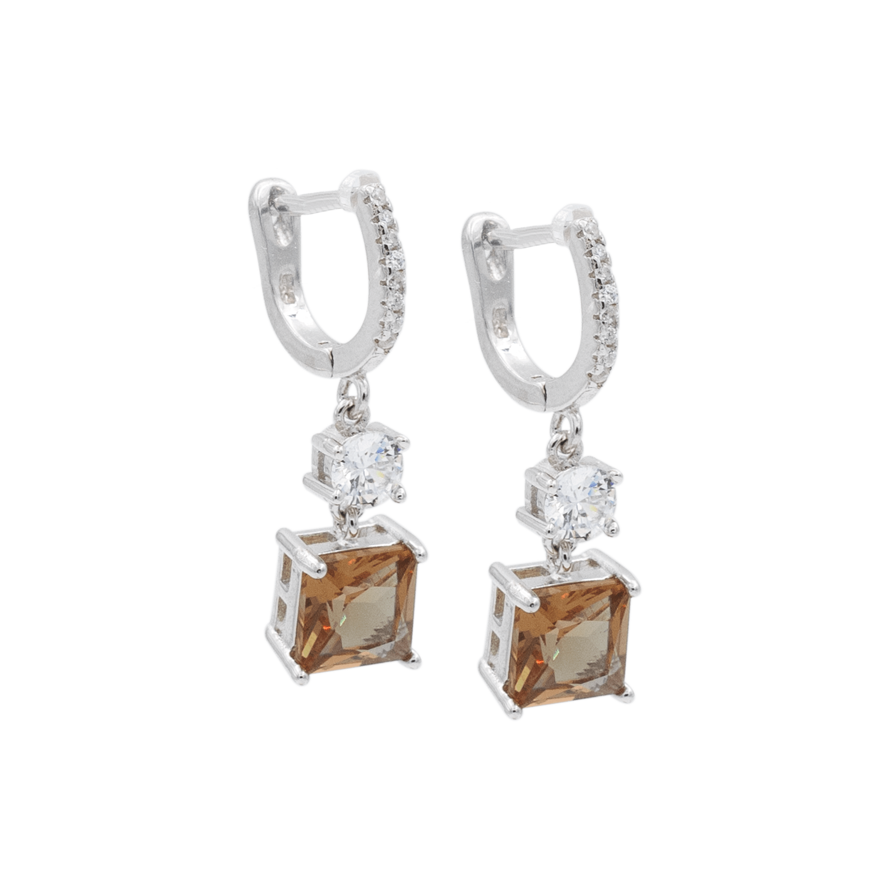 Champagne Grace Earrings | Silver Kadın Küpe