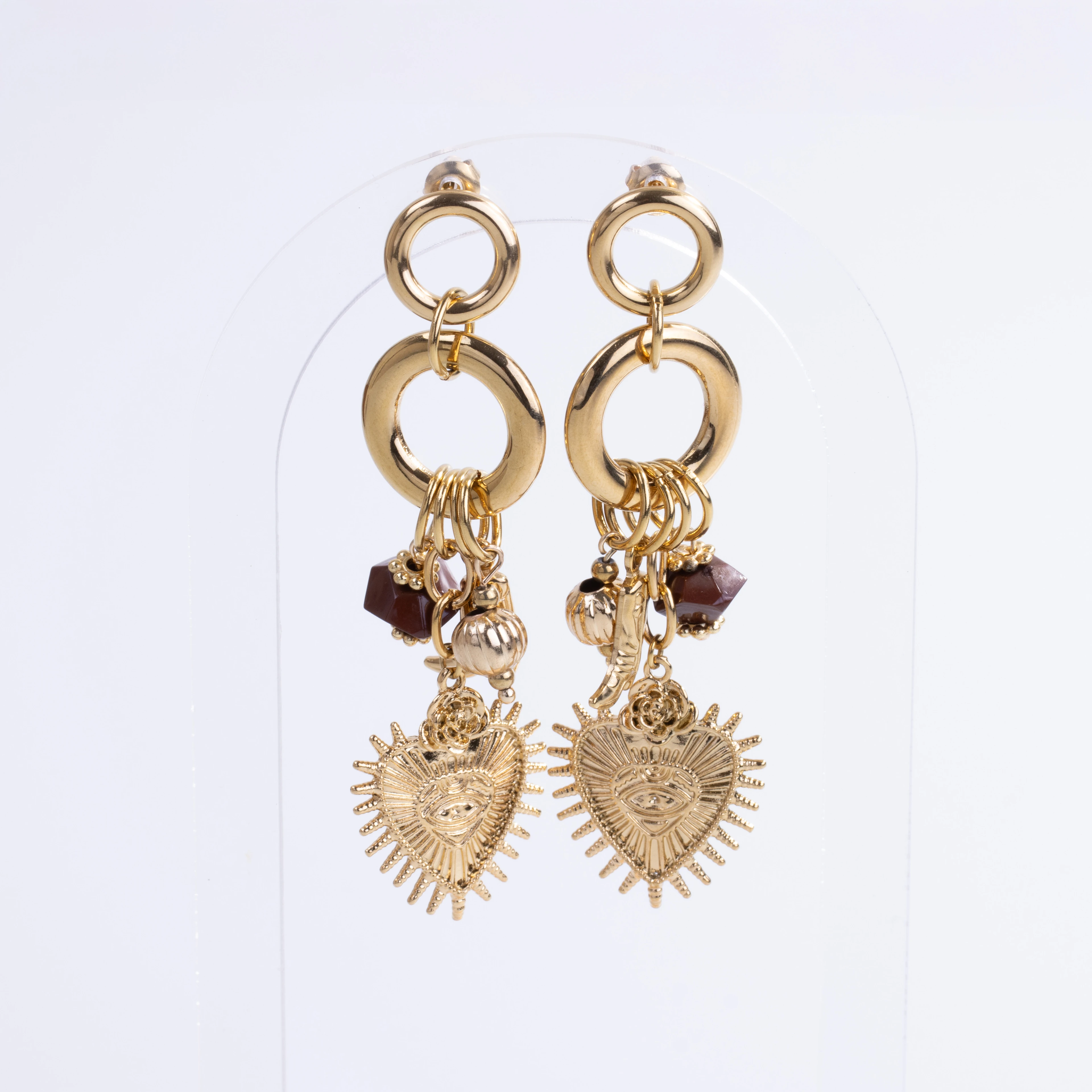 Solmira Earring | Çelik Küpe