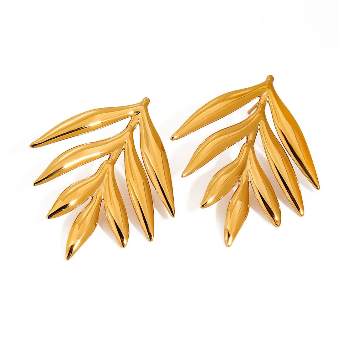 Frondel Earring | Çelik Küpe
