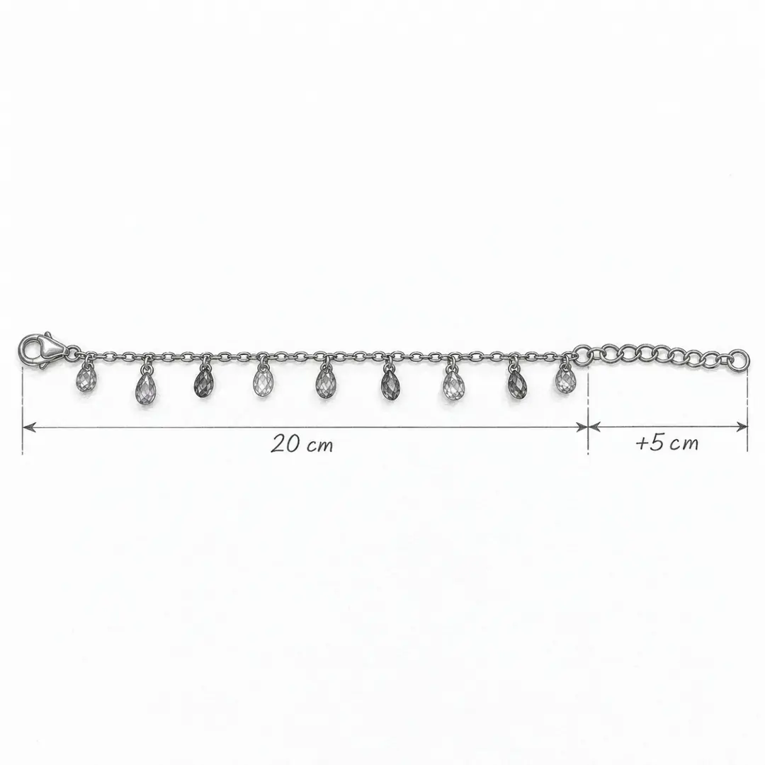 Lavira Silver Anklet | Gümüş Renk Çelik Halhal 3