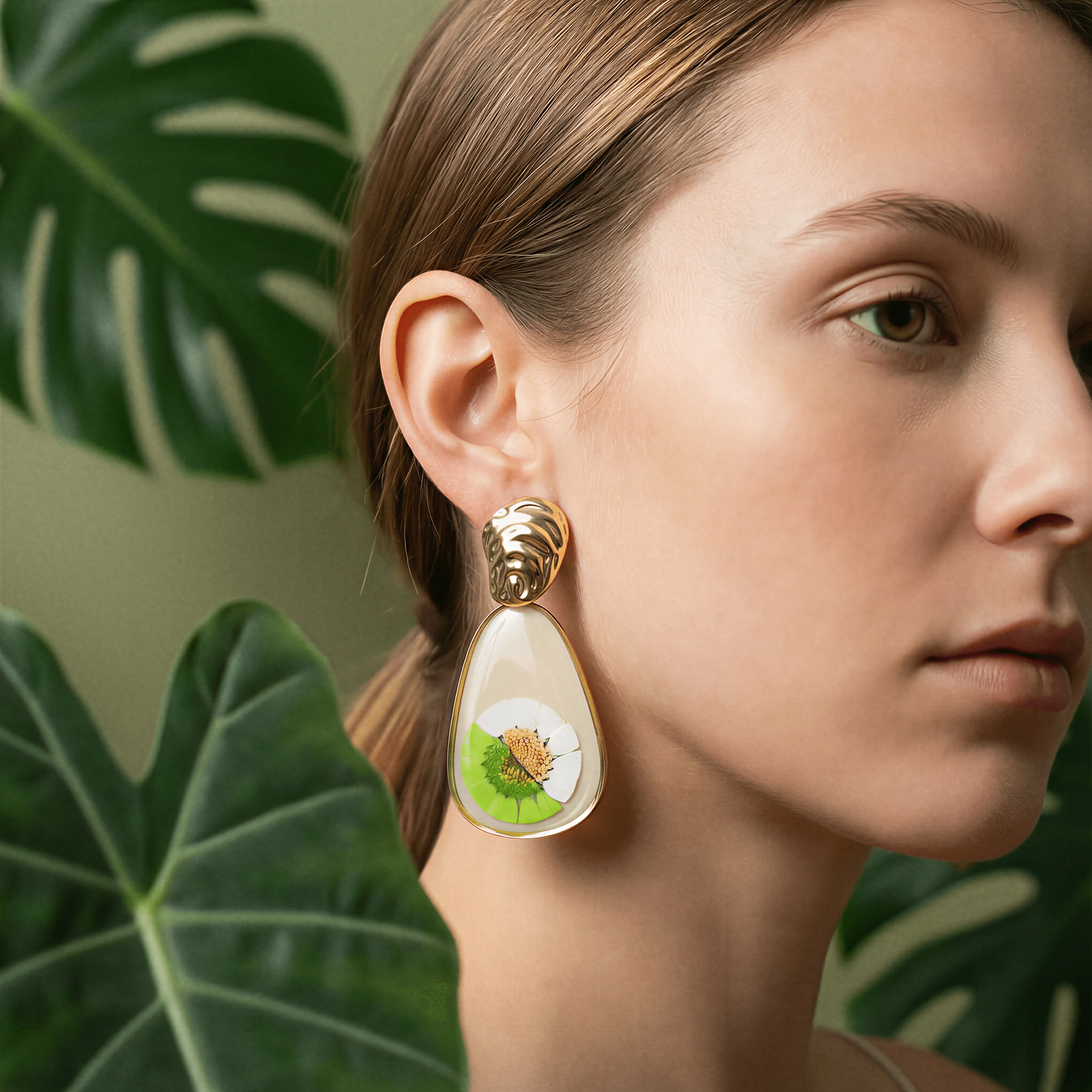Blossiva Earring | Çelik Küpe