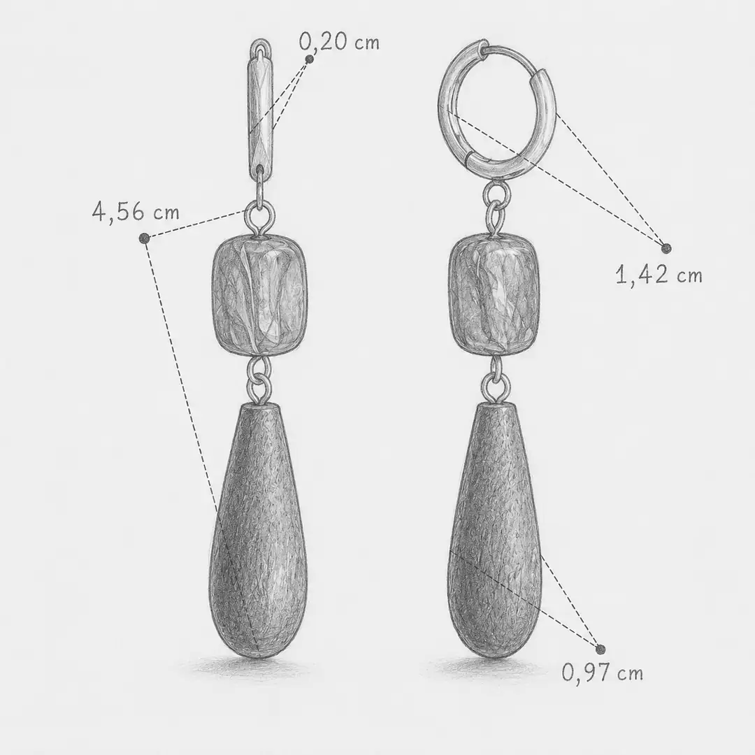 Reosin Earring | Ahşap Küpe 3