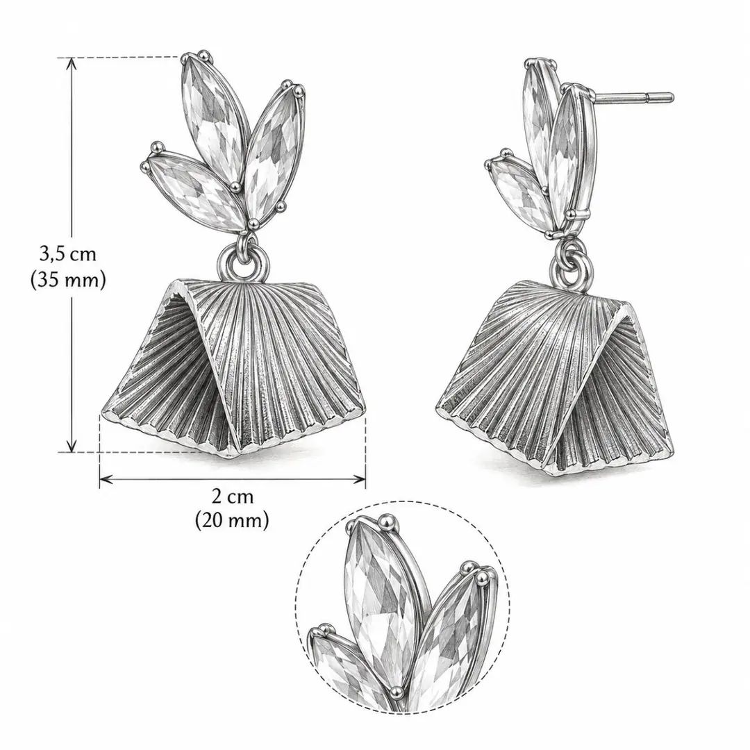 Xylnelle Earring | Çelik Küpe 4