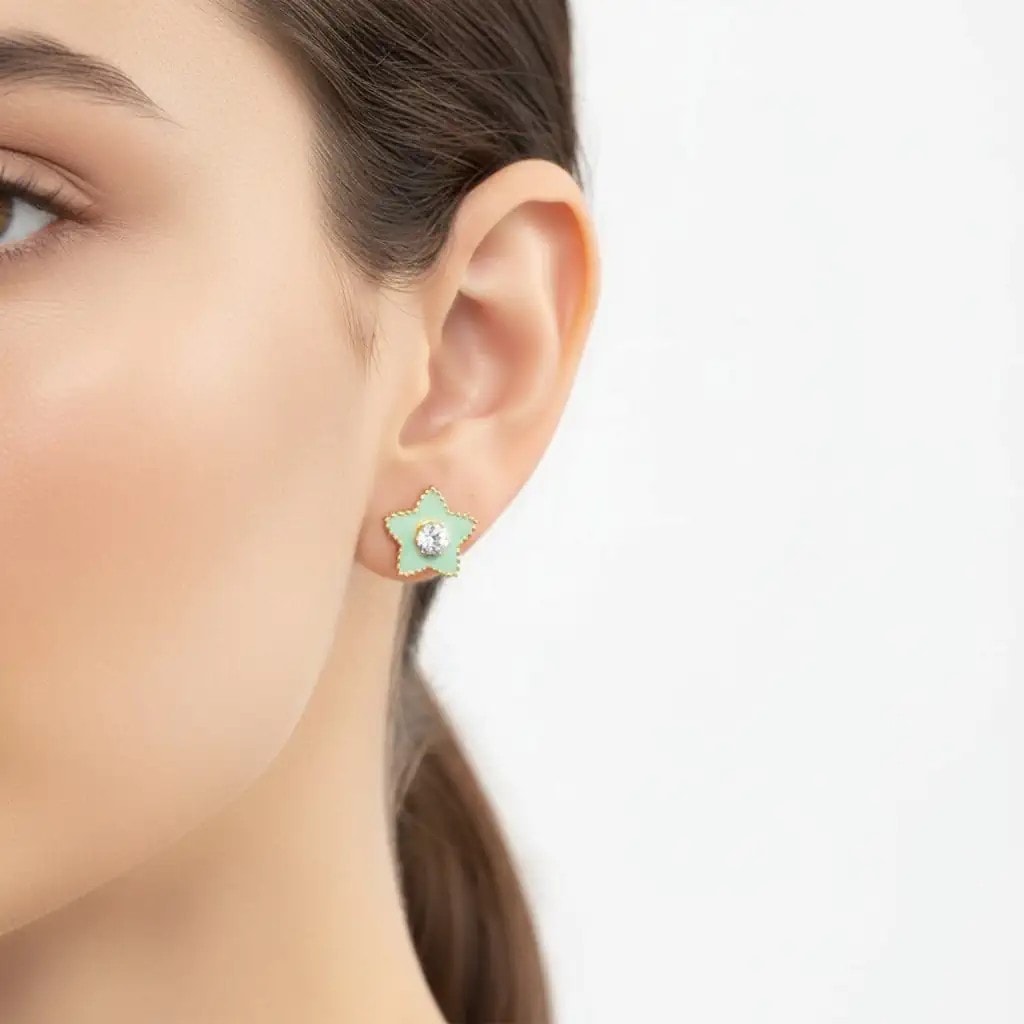 Celestia Earring | Çelik Küpe