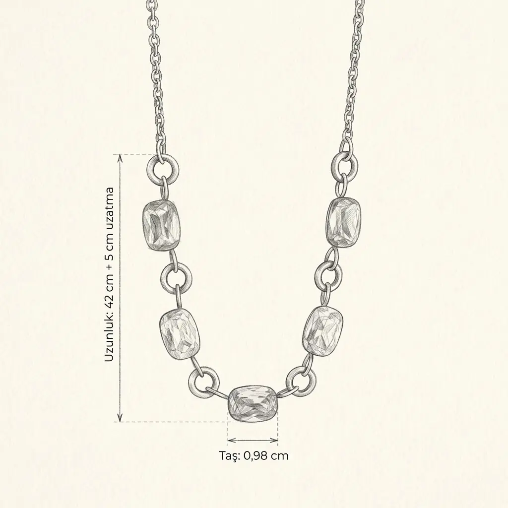 Sorbetta Necklace | Çelik Kolye 8