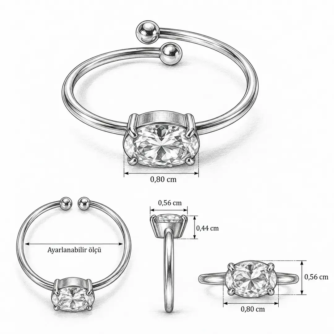 Tonaso Ring | Çelik Yüzük 4