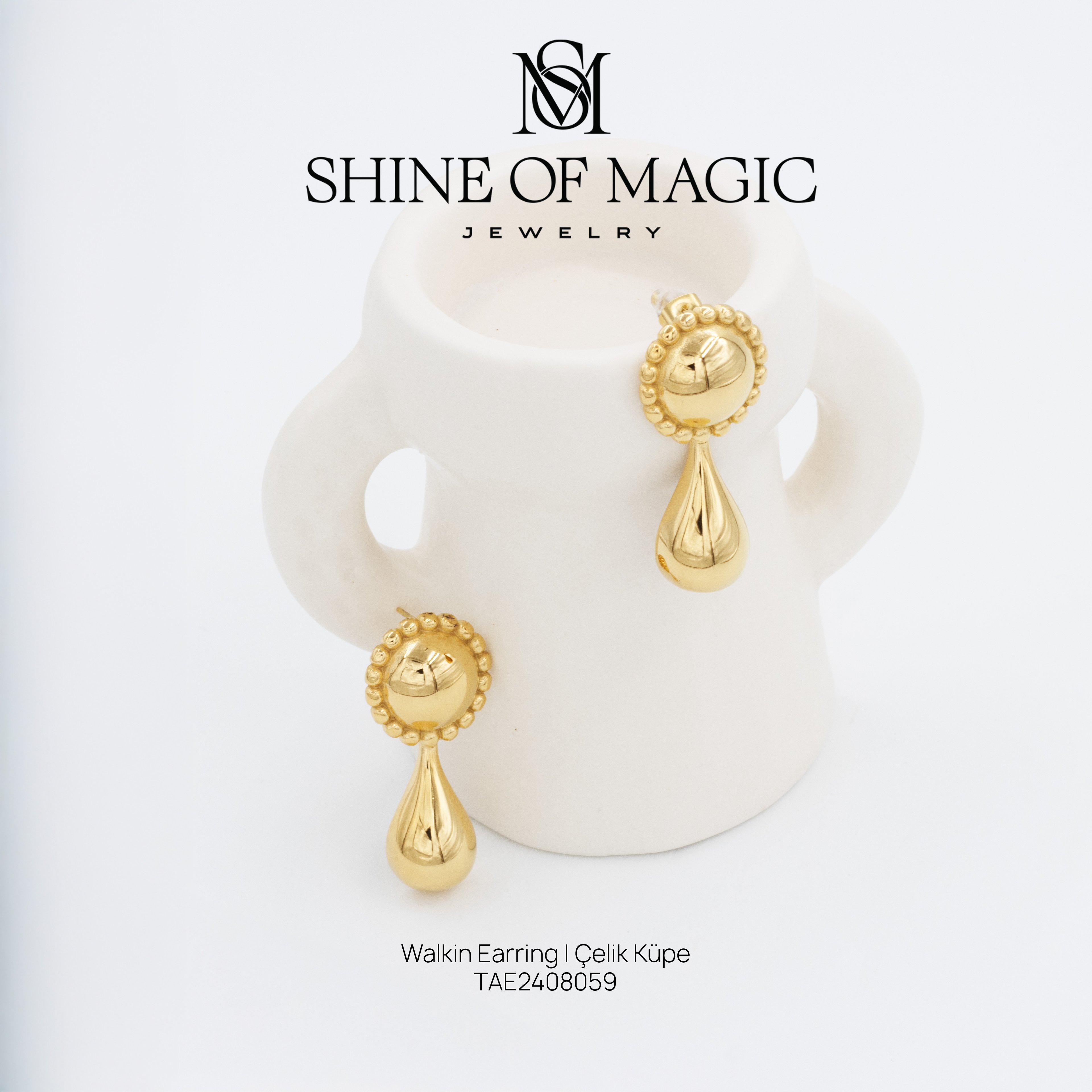 Walkin Earring | Çelik Küpe