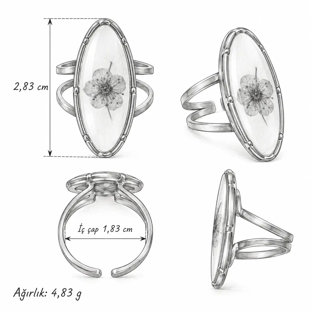 Rosira Ring | Çelik Yüzük 4