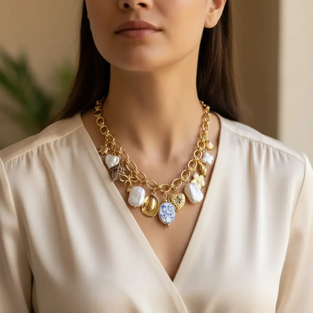Coralia Necklace | Çelik Kolye 2