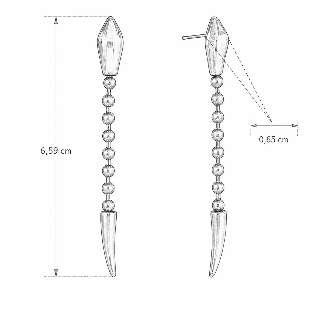 Fanore Earring | Çelik Küpe 5
