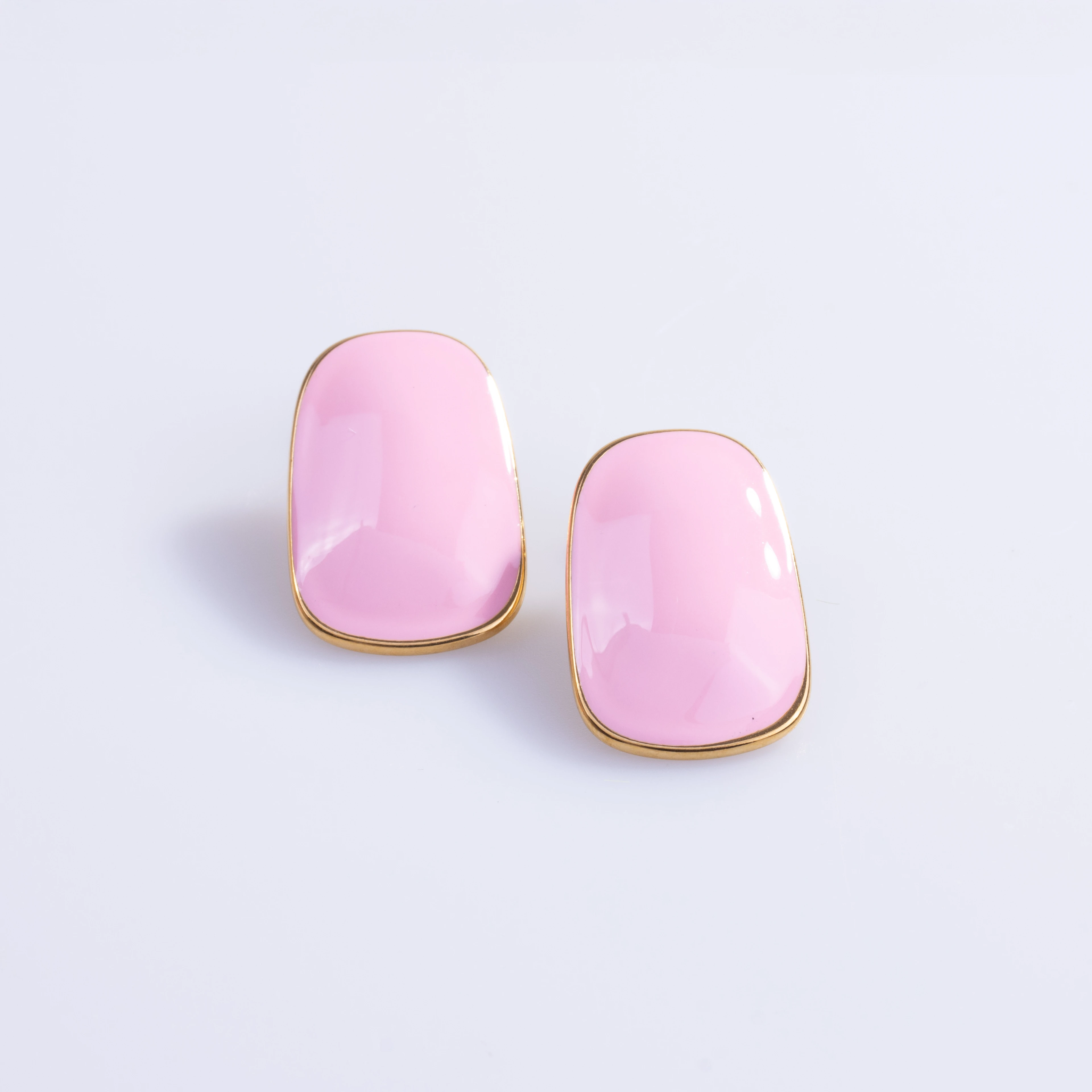 Pink Aura Earring | Çelik Küpe
