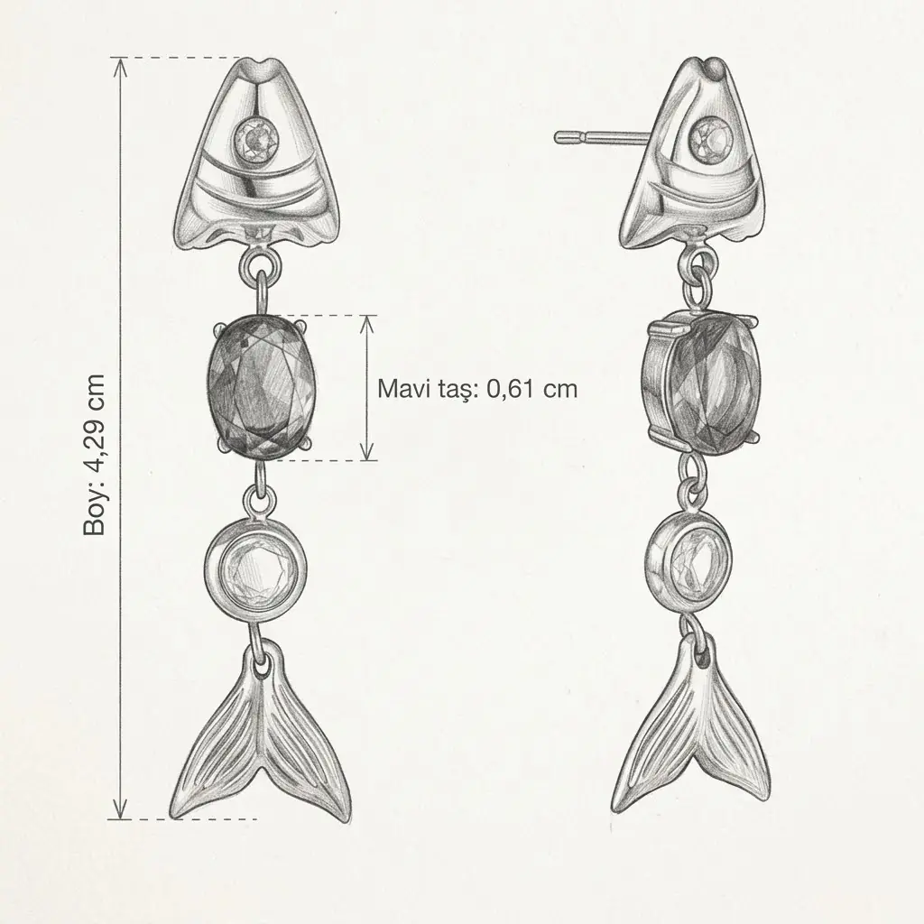 Nemora Earring | Çelik Küpe 8