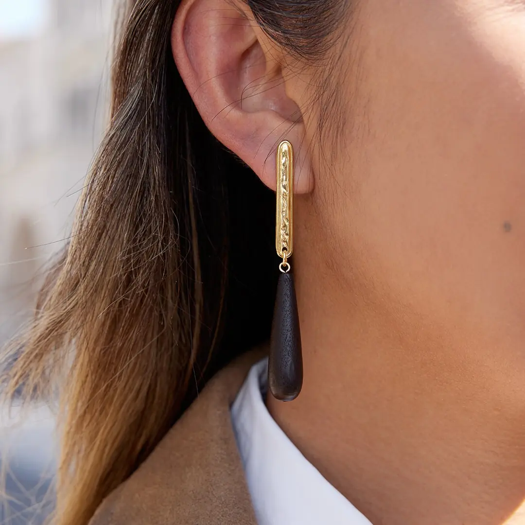 Ebenora Earring | Çelik Küpe 2