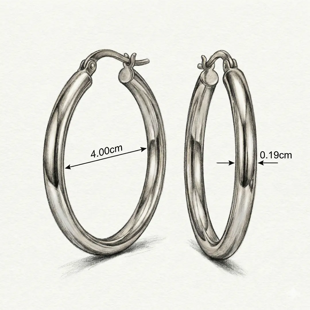 Elvion40 Earring | Çelik Küpe 2