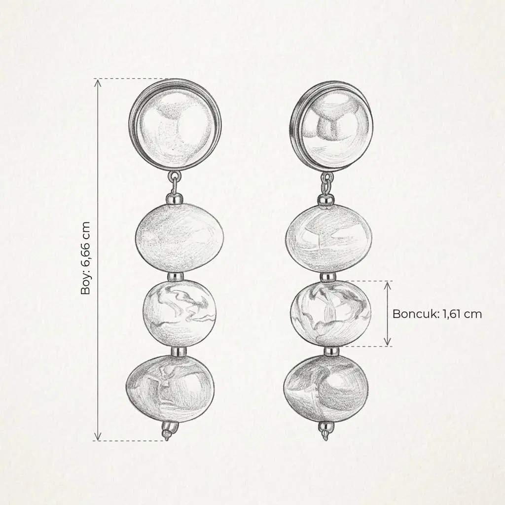 Pastelle Earring | Çelik Küpe 3