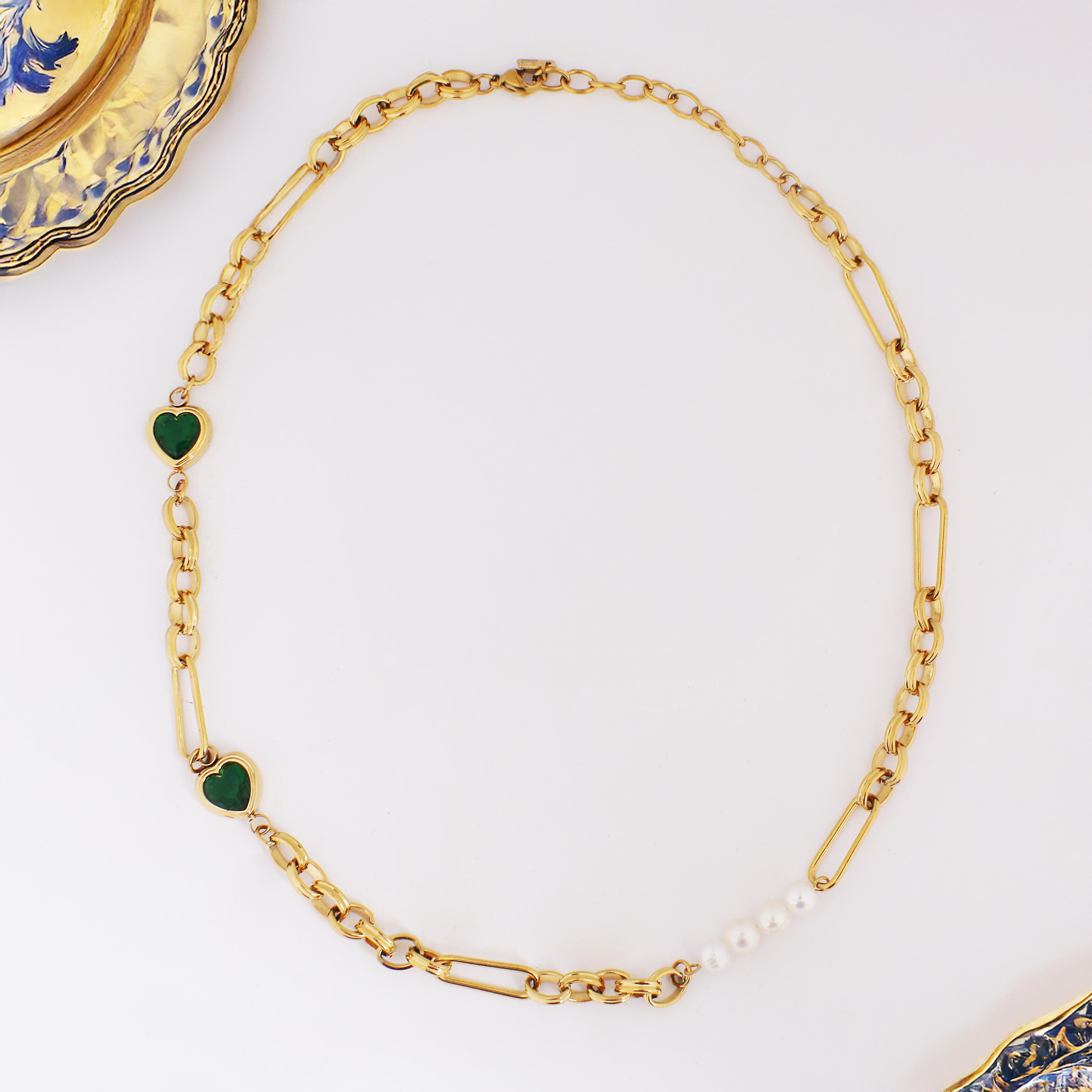 Esmeralda Necklace | Çelik Kolye
