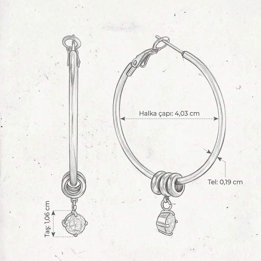 Cerchiel Earring | Çelik Küpe 4