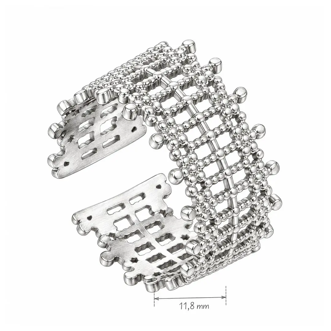 Graticce Ring | Çelik Yüzük 3