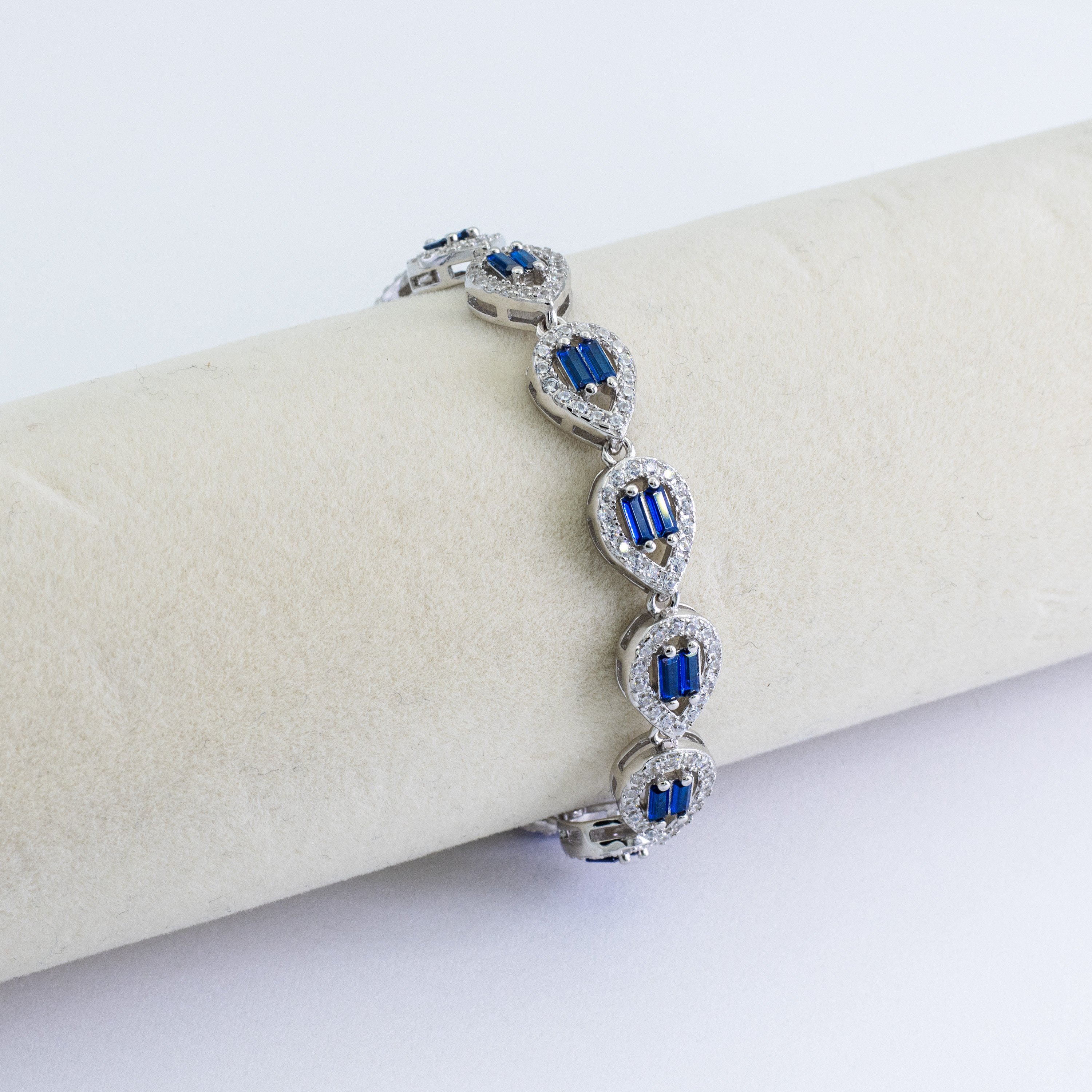 Sapphire Drop Bracelet | Silver Kadın Bileklik