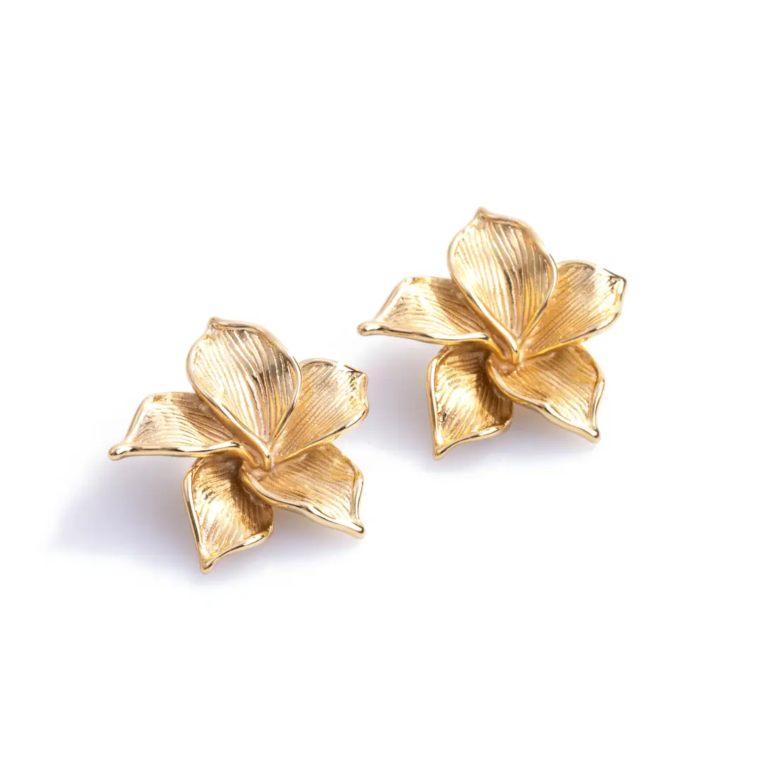 Solaflora Earring | Çelik Küpe