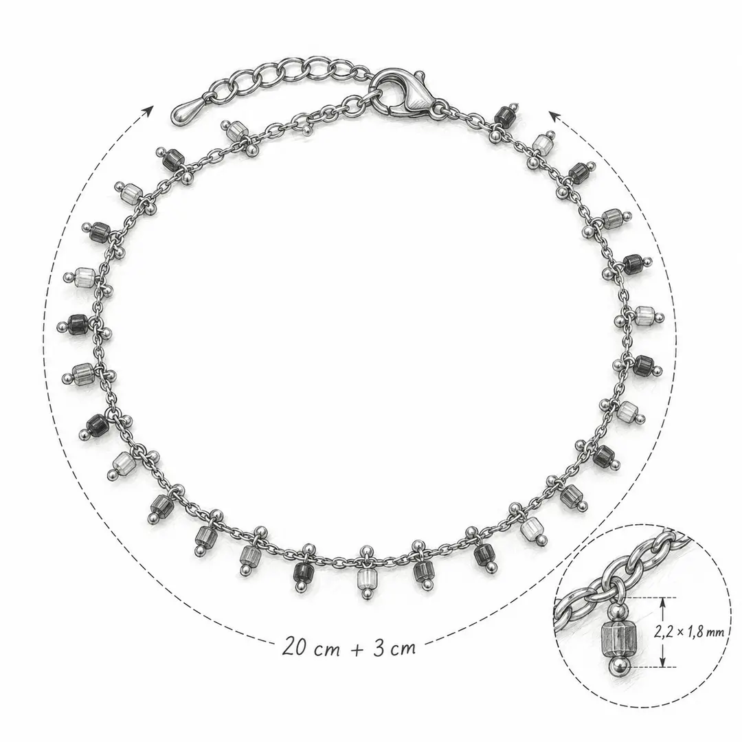 Festiva Anklet | Pirinç Halhal 4