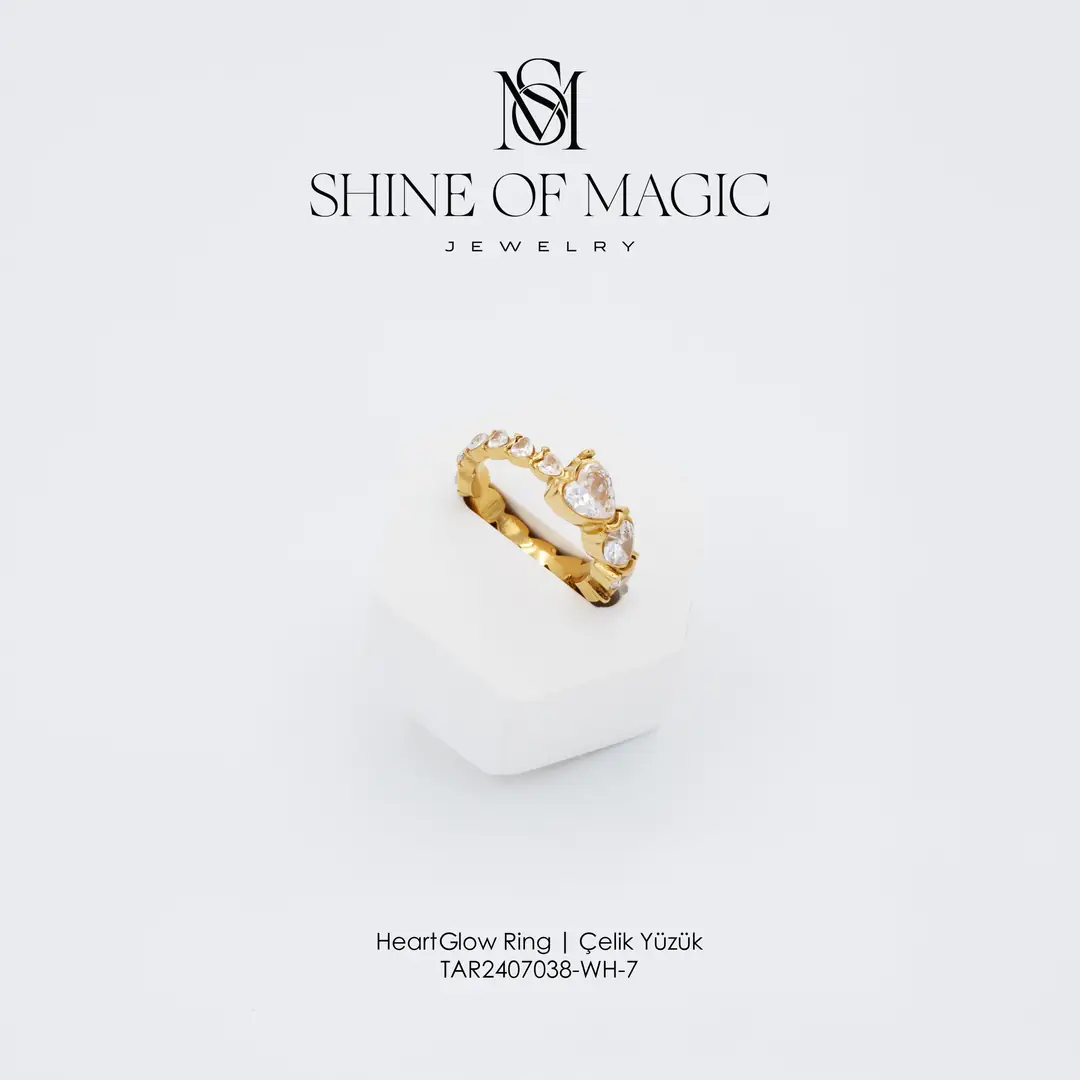 HeartGlow Ring | Çelik Yüzük 1