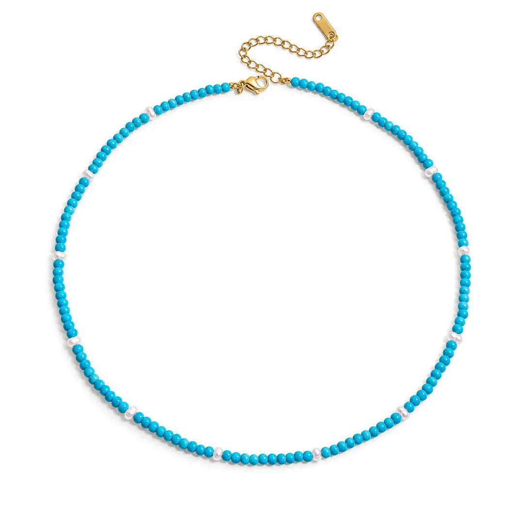 Ceruleva Necklace | Boncuklu Kolye