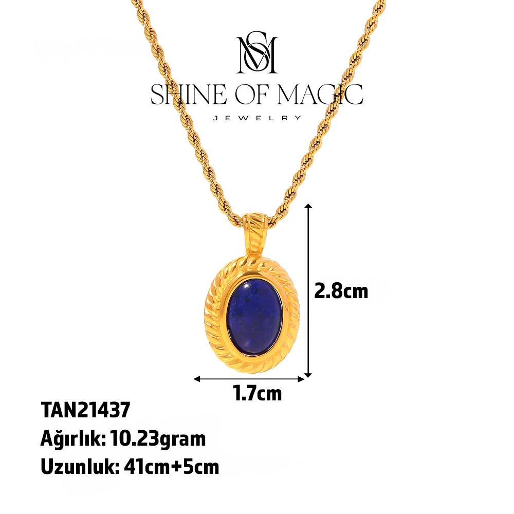 Lustrous Aura Necklace | Çelik Kolye