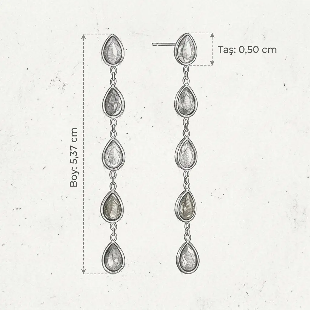 Lacrimea Earring | Çelik Küpe 5