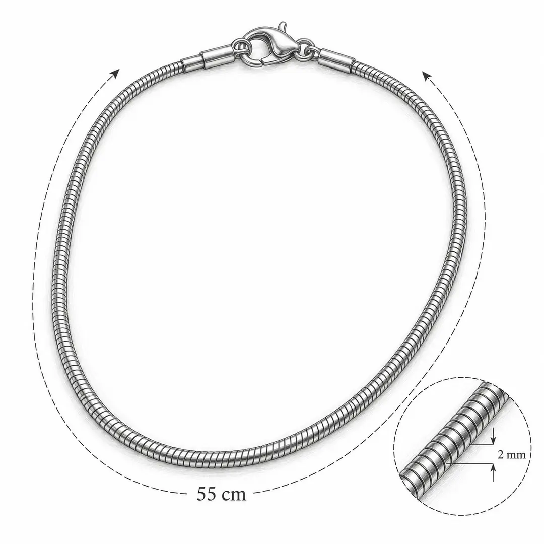 Anguin Necklace | Erkek Çelik Kolye 3