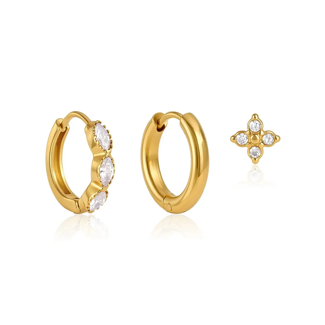 Nivella Earring | Çelik Küpe