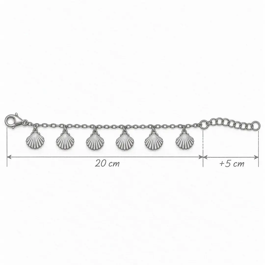 Maristel Silver Anklet | Gümüş Renk Çelik Halhal 3