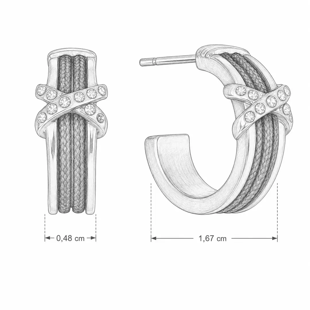 Redsi Earring | Çelik Küpe 4
