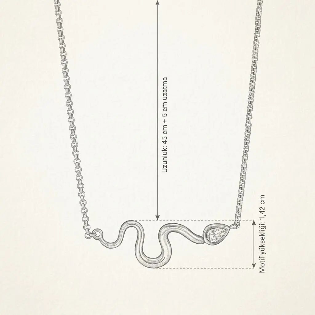 Ondulia Necklace | Çelik Kolye 4
