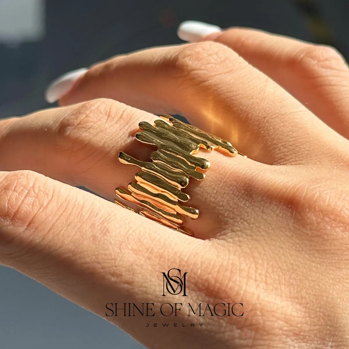 Sublime Beam Ring | Çelik Yüzük