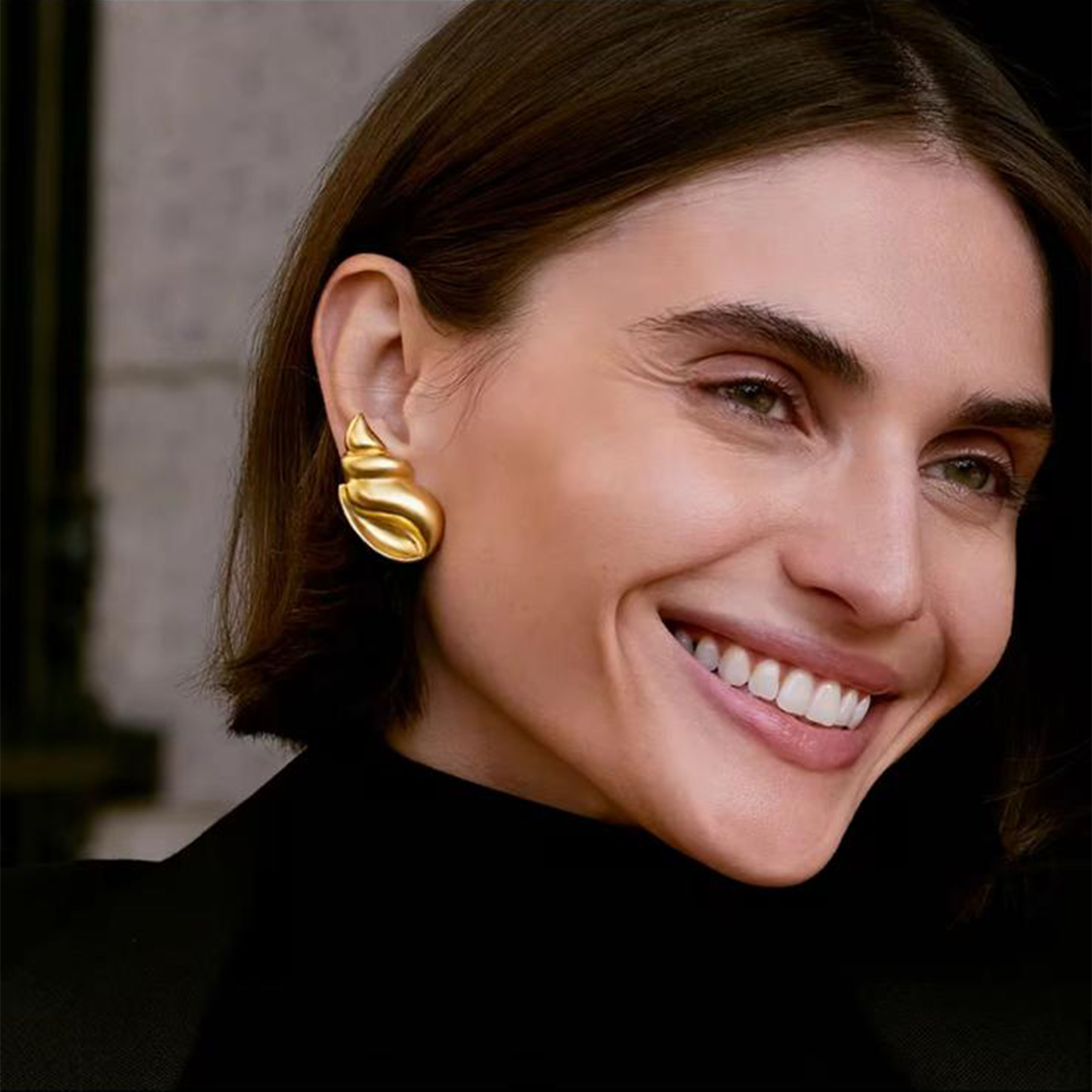 Golve Earring | Çelik Küpe
