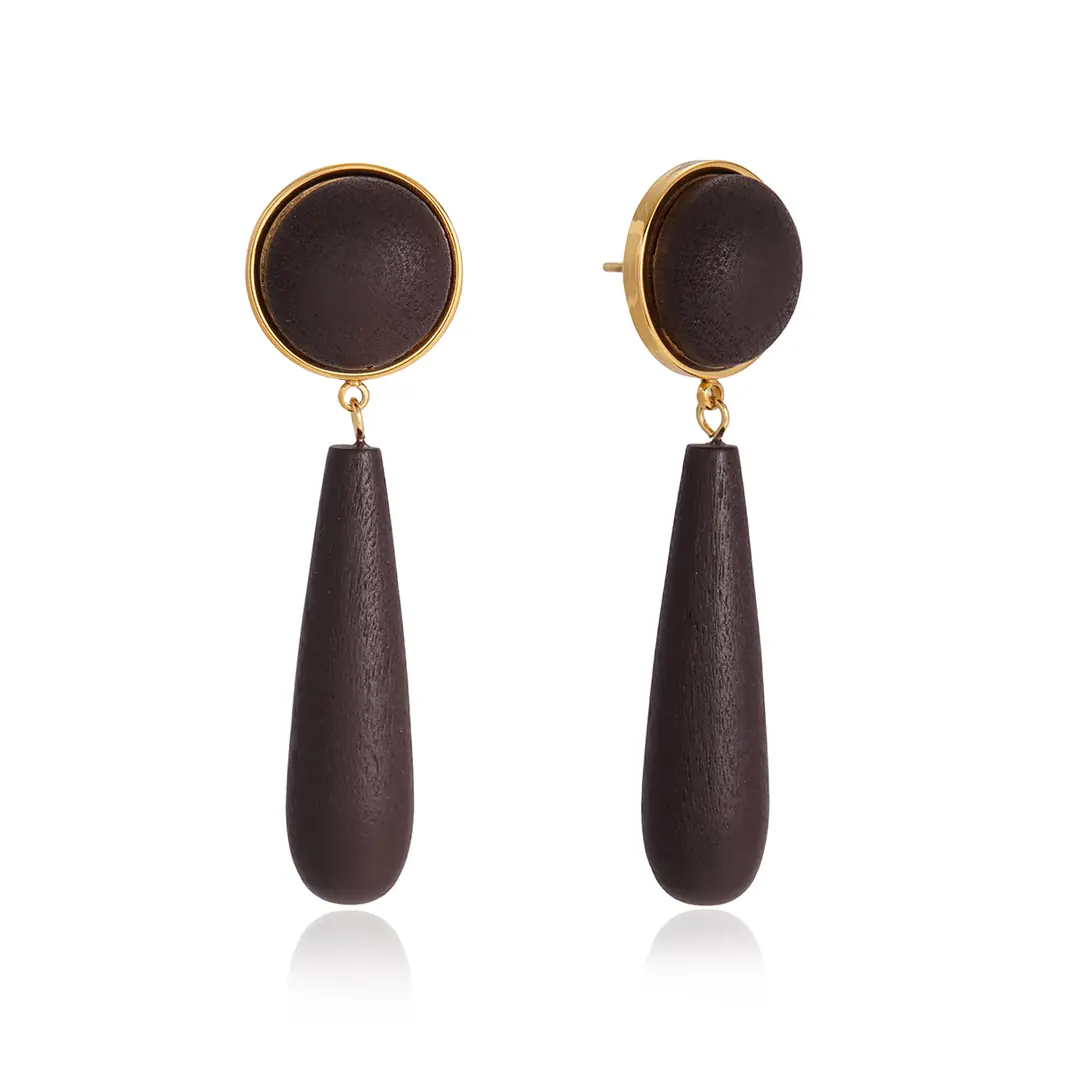 Rabasti Earring | Ahşap Küpe