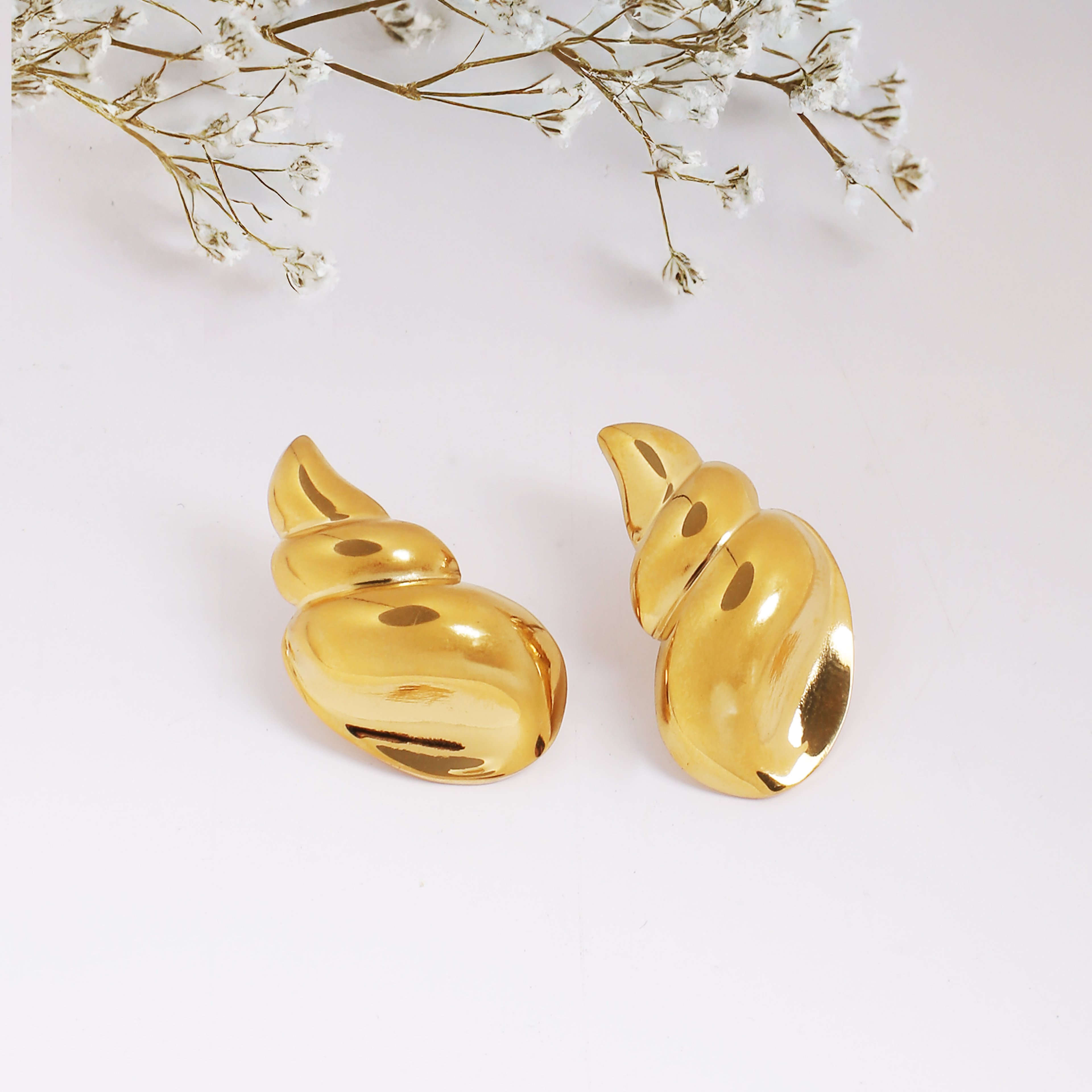 Golve Earring | Çelik Küpe