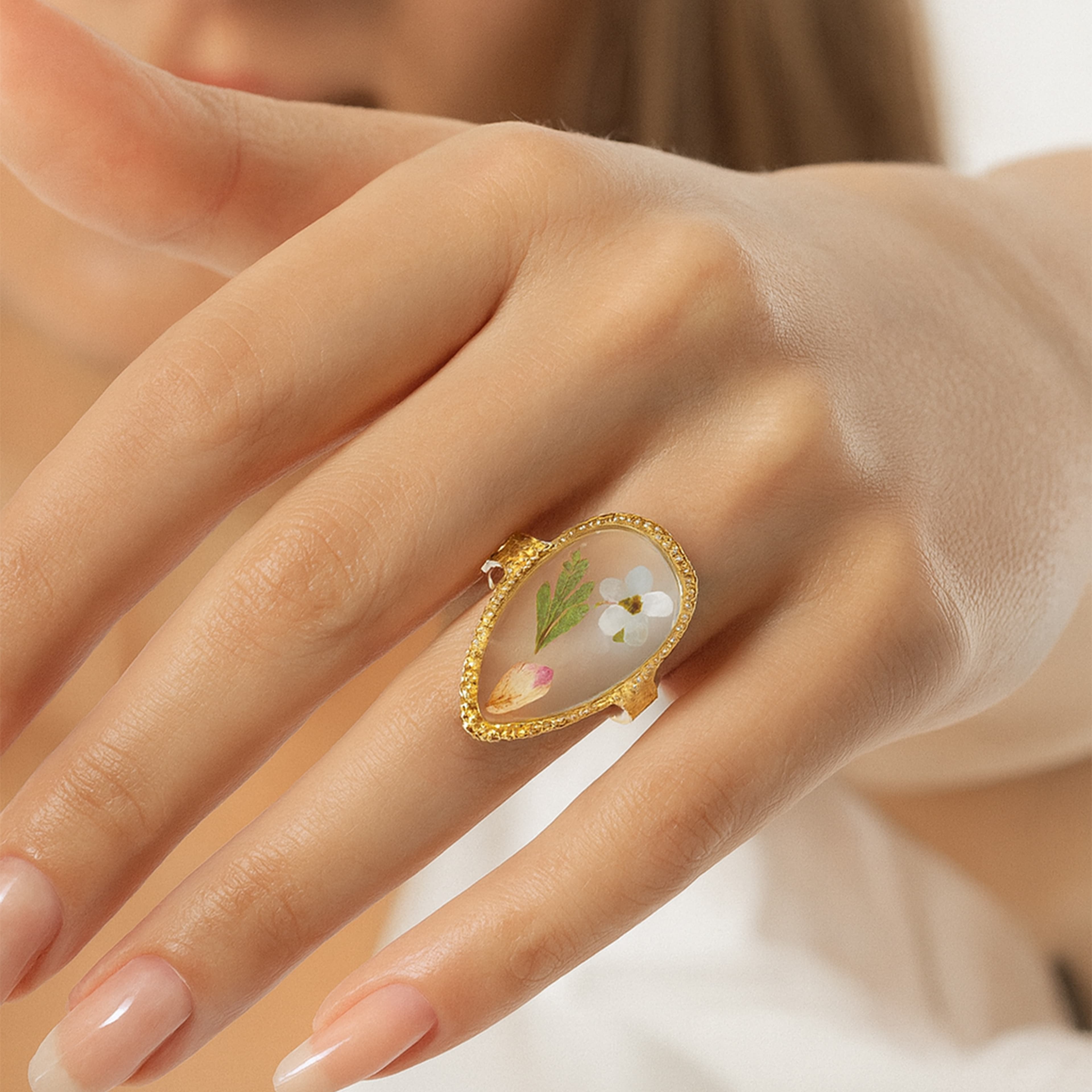 Floralis Ring | Çelik Yüzük